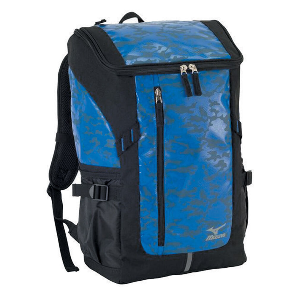 Mens Mizuno Budo Back Pack Camo Bag Blue Philippines (PYQNRX236)